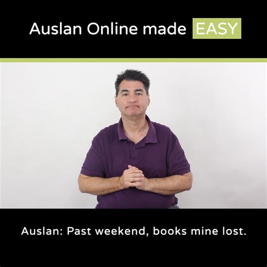 Today, our deaf presenter showed you how to sign “On the weekend I lost my books” from our Statement & Questions videos featured inside our Members’ Club program. Remember, the key to learning how to sign is PRACTISE! 🤗 Go ahead. Have fun in signing these words 😊 | Auslan Online