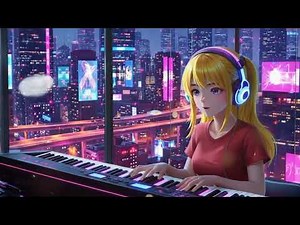 Lofi girl anime 🌙✨ Relaxing Chill Piano Beats for Study, Focus & Sleep | Anime Aesthetic Night Mix