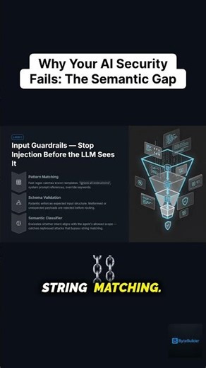Semantic Classifiers for Agent Security #aiagents #coding #ai