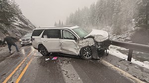 572K views · 6.1K reactions | The Singhs were returning from an overnight trip when a falling boulder smashed into their vehicle near Leavenworth. | KING 5 | Facebook