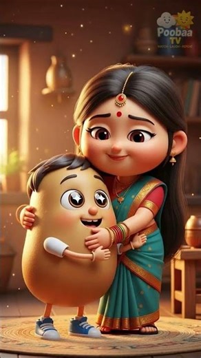 🎉 Aaloo Kachaloo Beta Kahan Gaye The | Cute Kids Animation Rhyme | Nursery Rhymes for Children🎈✨