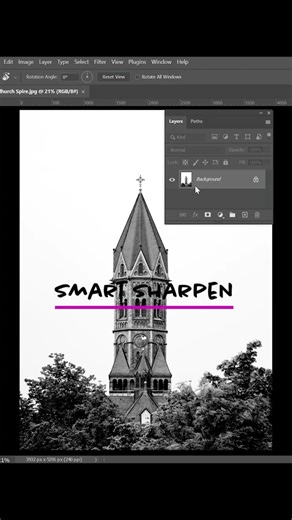 Photoshop Smart Sharpen #photography #photoshoptips #photoshoptutorial