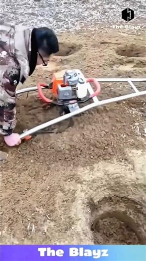 Giant Tree Planting Machine DIGS Like a BEAST! 🌳 So Satisfying! #farming #machinelovers