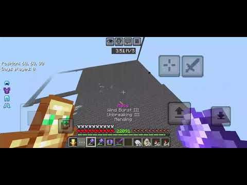 Practicing attribute swapping in Minecraft (bedrock)#minecraft