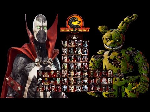 Mortal Kombat 9 - SPAWN & SPRINGTRAP MOD - NEW Expert Tag Ladder Gameplay