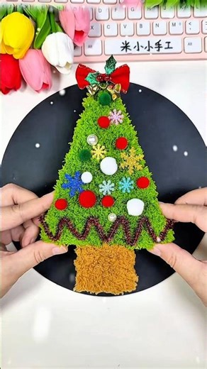Make a Beautiful Yarn Wrapped Christmas Tree! 🎄🧶 DIY Craft