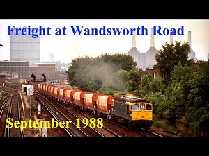 Trains in the 1980s - Freight at Wandsworth Road - September 1988