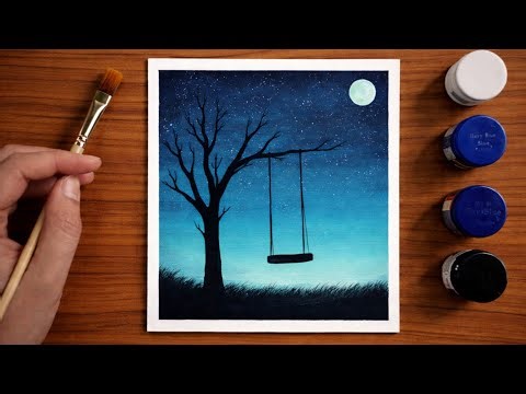 Easy Poster Colour Painting | Poster Colour Drawing