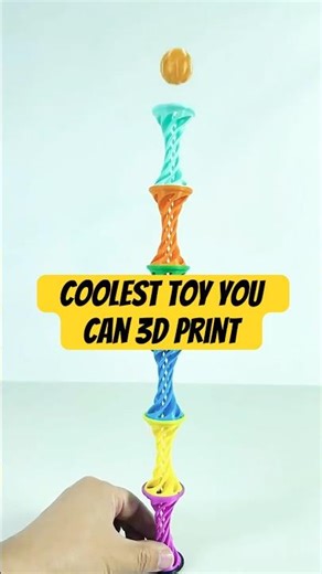 The most satisfying 3D printed tower you’ll ever see 🍭🌀 #asmr #3dprinting #shorts