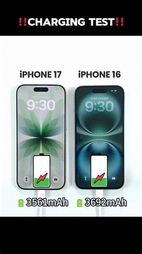 iPhone 16 vs iPhone 17 Charging Test ⚡ Which iPhone Charges Faster?