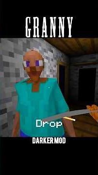 Granny 1 Minecraft Mod | Darker Mod Door Escape 😱 #shorts #granny #gaming #gameplay