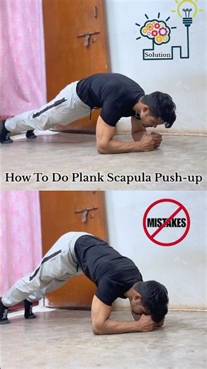 How To Do (Plank Scapula Push-up,Planche Lean,Scapula Push-ups)#shorts #calisthenics #fitness