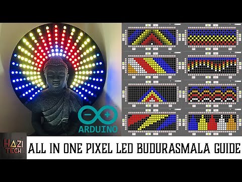 පික්සෙල් LED 200 බුදුරැස්මාලාවේ ඩිසයින් අදින ආකාරය | How To Design Patterns For 200 Pixel LED Chakra