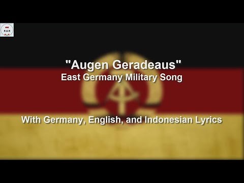 Augen Geradeaus! - With Lyrics
