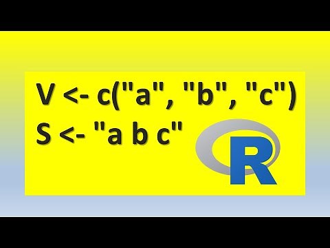 How to convert a vector to a string of one element in R