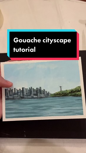 Seattle Cityscape Tutorial - Step by Step Painting Guide