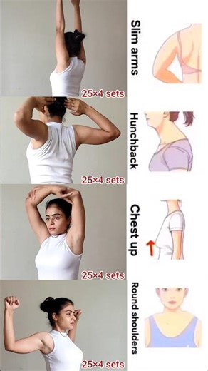 Posture improvement & full upper body workout !! #posture #yoga #neckhump #upperbodyworkout #shorts