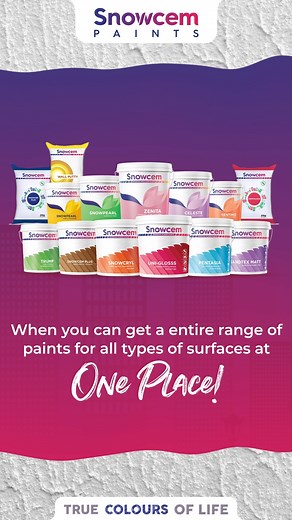Snowcem aspires to take the paints industry by storm with its sheer quality and determination, not just as an exterior paints company but as an all-around painting solutions entity. Next time when you look for painting solutions you know where to find us! #reels #réel #reelsinstagram #reelsvideo #reelitfeelit #reelvideo #reelkarofeelkaro #explore #explorepage #exploremore #trendingreels #trending #trend #paint #home #homedecor #homerenovation #renovation #primer #ecofriendlyliving #sustainable #