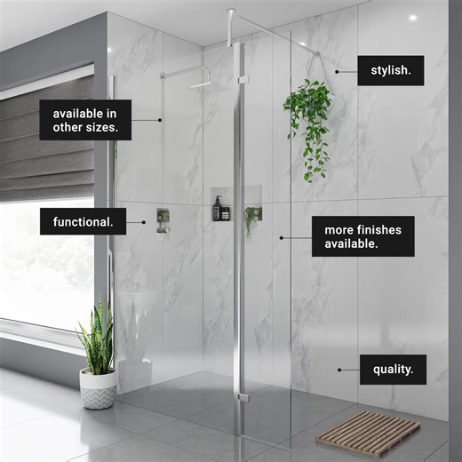 Add a touch of modern luxury to your bathroom with our walk in shower enclosures 🚿 Functional, stlyish and customisable to your own taste! Find yours in store or online: https://buff.ly/42gvu83 #bathroom #bathrooms #bathroominspo #bathroomgoals #interiordesign #bathroomdecor #homedecor #bathroomdesign #instabathrooms #bathroomideas #inspo #interiorstyling #bathroomrenovation #bathroomreno #bathroommakeover #homeimprovement #bathroomproject #bathroomstorage #glasgow #aberdeen #edinburgh #bathroo
