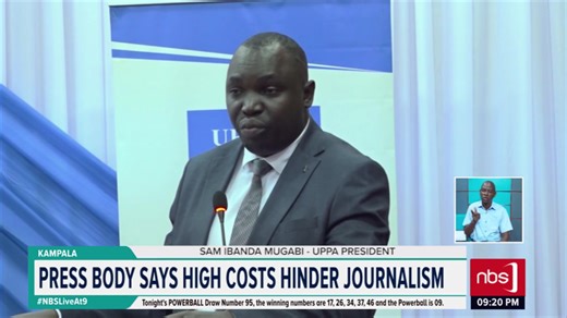 The President of the Uganda Parliamentary Press Association, Samuel Ibanda Mugabi, has urged the government to consider reducing internet costs, citing the increasing reliance on digital platforms for journalistic work. #NBSLiveAt9 #NBSUpdates | NBS Television