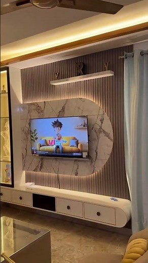 Unique Wall LCD panel design modular TV unit