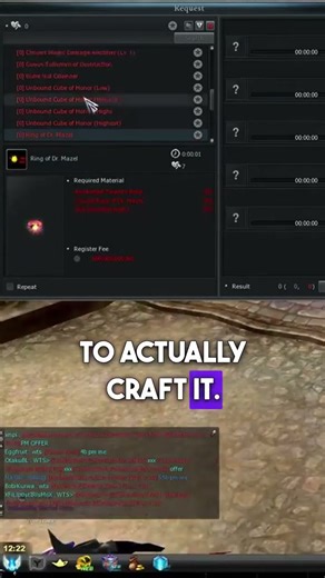crafting the best rings in game #gaming #mmorpg #mmogaming