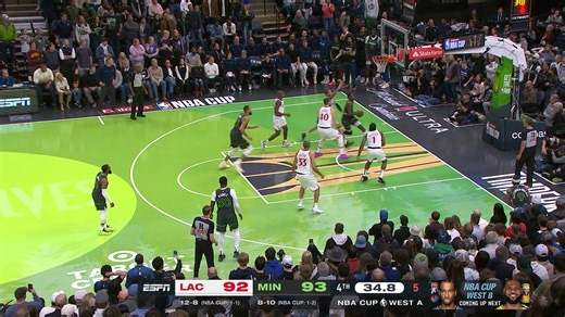 The Wolves edge out the Clippers 93-92 in a nail-biter, snapping a four-game skid! 🤯 #NBAPhilippines #NBAHighlights #EmiratesNBACup | NBA Philippines