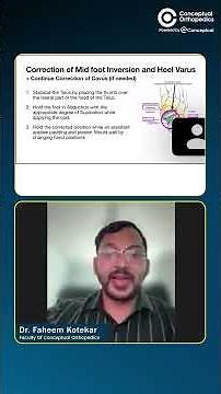 Correcting Mild Foot Inversion & Heel Varus: Simple Clinical Approach by Dr. Faheem Kotekar