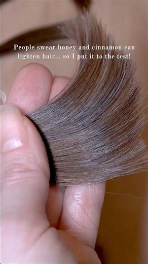 Can honey and cinnamon actually lighten hair? #HairLightening #HoneyAndCinnamon #shorts