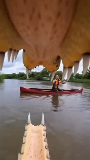 Neural Catastrophe on Instagram: "River monster attacks man canoeing on Santee River in South Carolina"