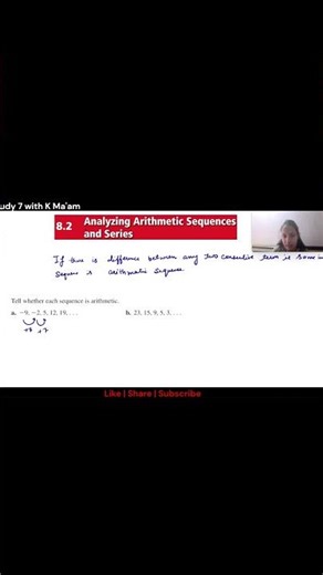 Arithmetic Sequence | #sequence #maths #learnmath