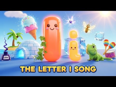 The Letter I Song 🎶 | I is for Ice Cream, Igloo & Island | ABC Learning for Kids