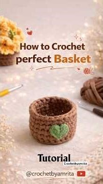Let’s crochet perfect basket ❤️#crochetbasket #crochetcowcoaster #crochettutorial #crochetcoaster