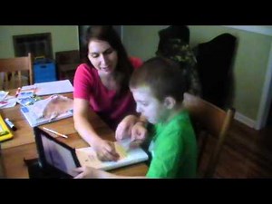 Nonverbal Child with Severe Autism Reading