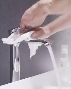 Using the wrong cleaning methods and cleaning agents can result in damage to your bathroom products. Discover suitable maintenance supplies and correct cleaning items here: www.hansgrohe.com/r/cleanyourfaucet | hansgrohe