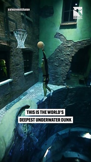 81K views · 192 reactions | The World's Deepest Underwater Basketball Dunk  | GreatestHighlights | Facebook