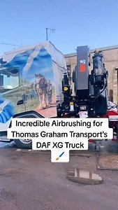 3.6K views · 224 reactions | This DAF XG 530, with Hiab 658, has an incredible livery with thanks to Muddy Beach Customs, featuring the Scottish flag merged with fantastic water scenes and a horse hard at work along the canal path.  What do you think? #DAF #DAFXG #DAFXG530 #New #NewGenerationDAF #Truck #Trucking #Inspiration #Goals #Scotland #Flag #Scottish #Canal #Horse #Horses #Boat #Friday #Art #Artist #Paint #Painting #Reels | DAF Trucks UK | Facebook