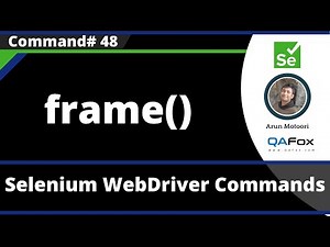 frame() Command - Selenium WebDriver