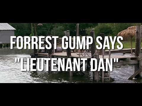 Forrest Gump Saying Lieutenant Dan (34 Times)