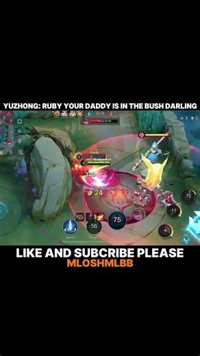 YUZHONG : RUBY YOUR DADDY IS IN THE BUSH DARLING | YUZHONG EXP LANE GAMEPLAY #mlbb