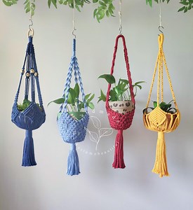 Macrame Plant Hanger Macrame Plant Holder Makramee Blumenampel Large Hanging Planter Crochet Plant Hanger Indoor Wall Planters Gifts for Her - Etsy