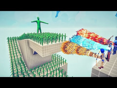 100x ZOMBIE ARMY+ GIANT ZOMBIE vs 3x EVERY GOD - Totally Accurate Battle Simulator TABS