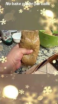 No bake pecan pie balls!