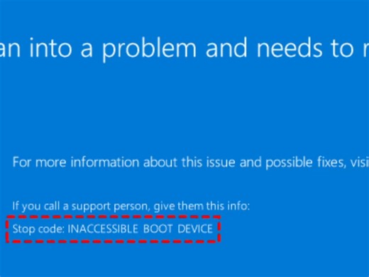 解决蓝屏重启INACCESSIBLE BOOT DEVCE终极方案