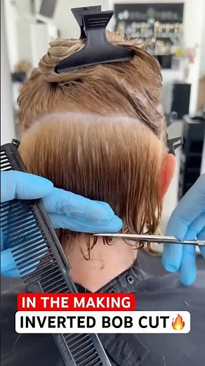 IN THE MAKING INVERTED BOB HAIRCUT: Complete Tutorial Linked Below! ✂️🔥