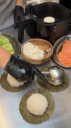 ¡Tacos de Sushi Crujientes en la Air Fryer! Un giro audaz en la noche de sushi 🍣🌮 | Chefclub España