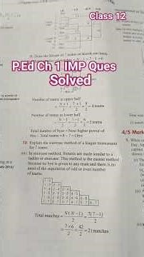 VERY IMP QUES#CH 1#Management of Sporting Events #Class 12#Phy Education # CBSE Question bank