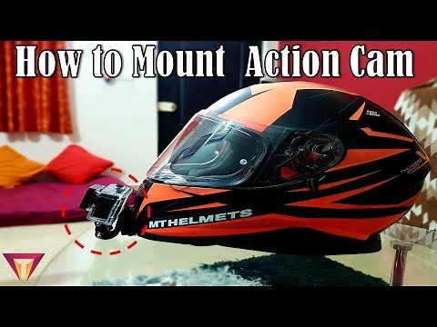 HOW TO FIX ACTION CAMERA ON HELMET | BEST WAY | MT HELMET | GO PRO | SJCAM | GITUP