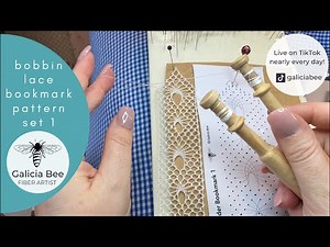 Bobbin lace bookmark pattern cathedral window spiders