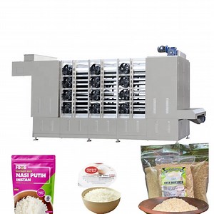 [Hot Item] Full-Automatic Instant Rice Puffing Machine - Intelligent Self-Heating Rice Food Processing Equipment